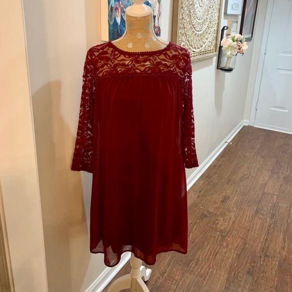 12 Luxology Dress with lace detail - Picture 1 of 2